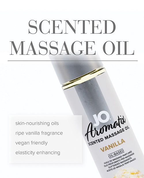 JO Aromatix Vanilla Massage Oil 4 Oz Kissable Vegan Friendly