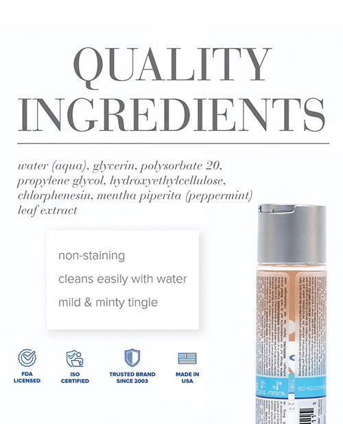 JO H2O Anal Cooling Lubricant 4 Oz Water Based Glide