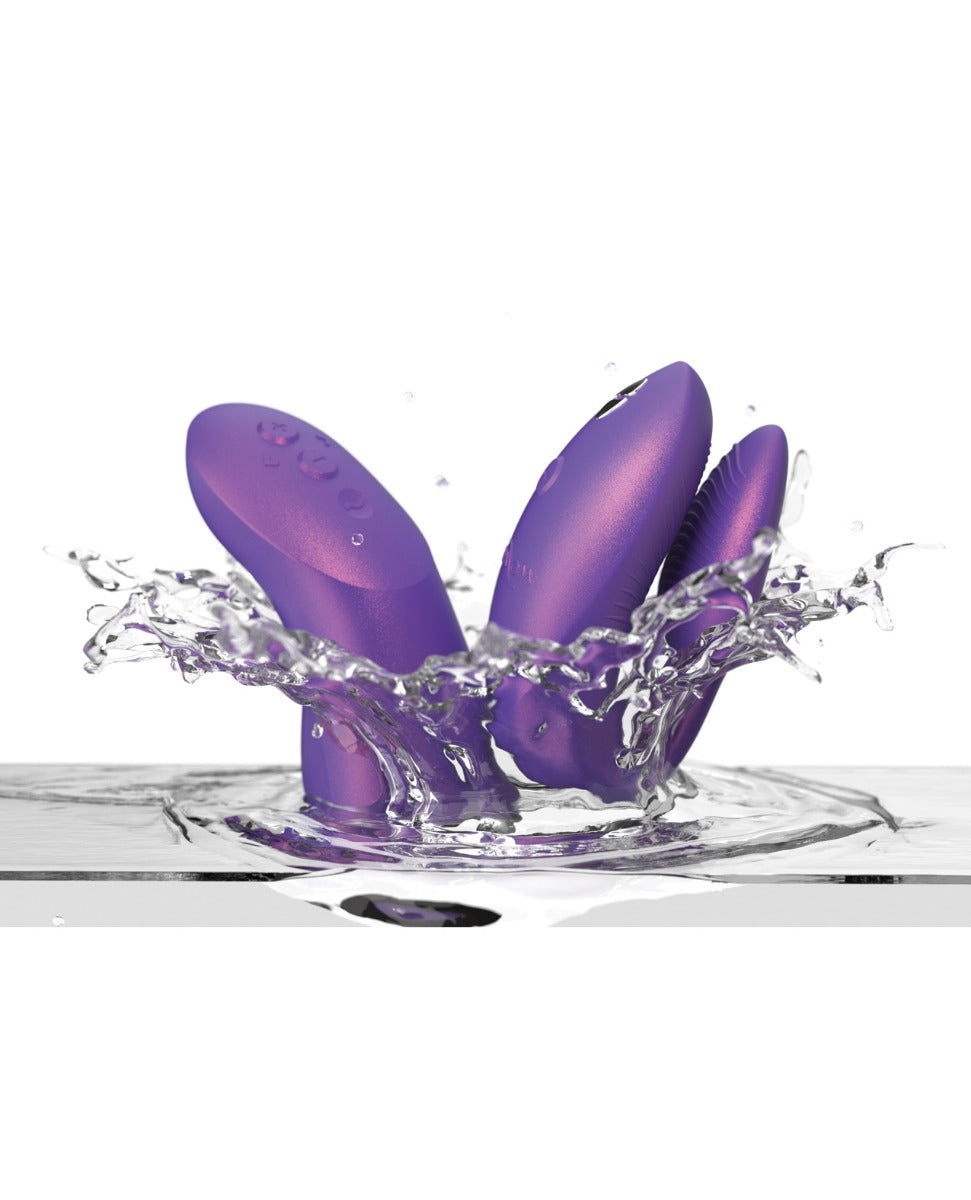 We Vibe Chorus Pro Fusion Wave Couples Vibrator With Squeeze Remote Purple