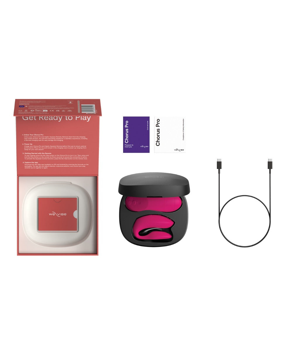 We Vibe Chorus Pro Electric Pink Couples Vibrator For Deeper Sensations
