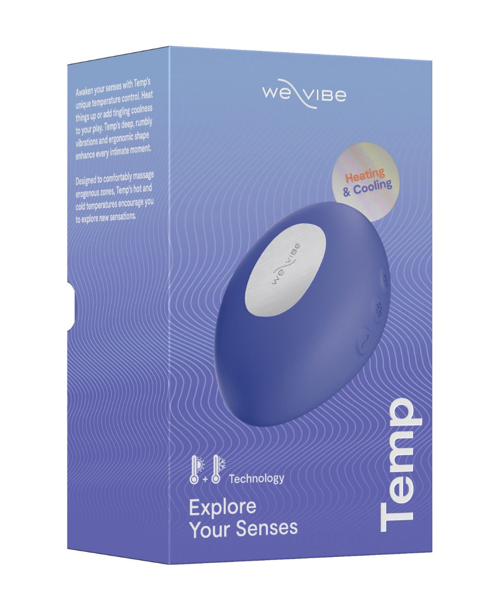 We Vibe Temp Lavender Blue Ergonomic Heating And Cooling Vibrator