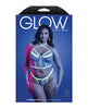 Load image into Gallery viewer, Glow In The Dark Zipper Bralette And Thong Set White Queen
