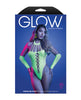 Cargue la imagen en el visor de la galería, UV Reactive Rhinestone Studded Teddy and Gloves Leg Warmers Set Neon Green OS
