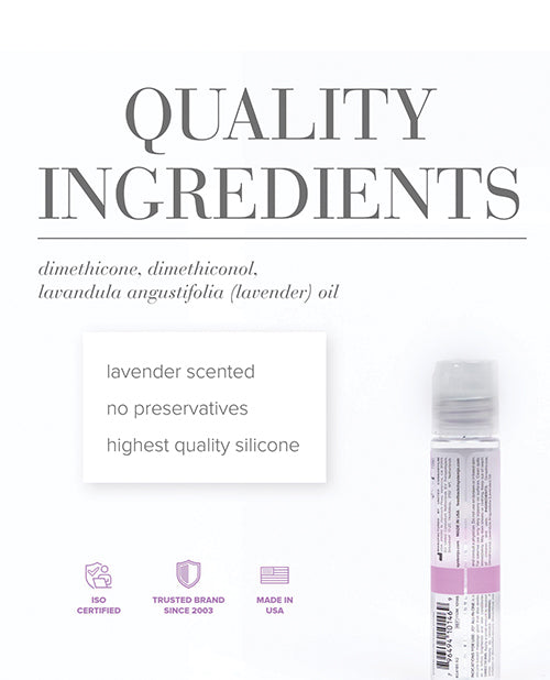 JO All In One Massage Glide Lavender Silicone Based Long Lasting 1 Oz
