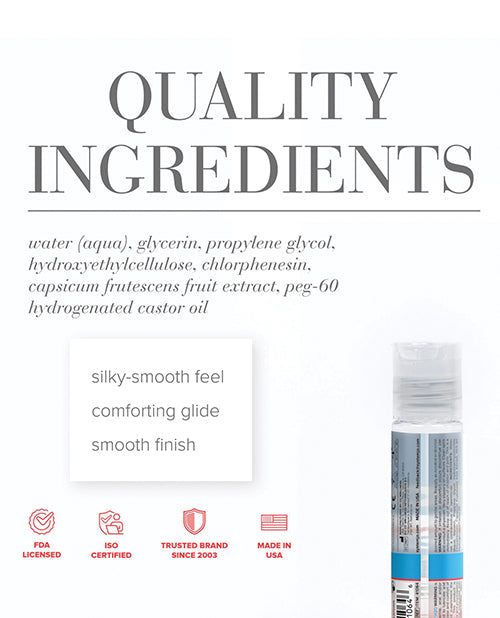 JO H2O Warming Lubricant Water Based Personal Use 1 Oz