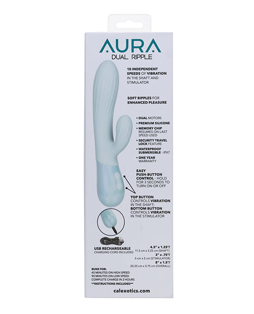 Aura Dual Ripple Wireless Speaker With Deep Bass And Led Lighting