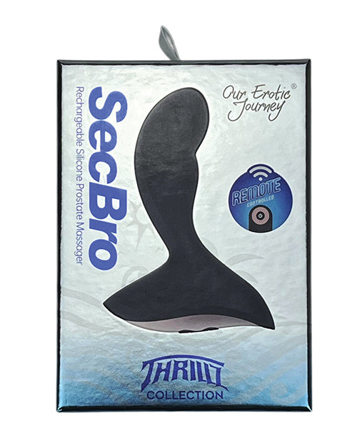 Thrillz Sec Bro Rechargeable Silicone Prostate Massager With Remote