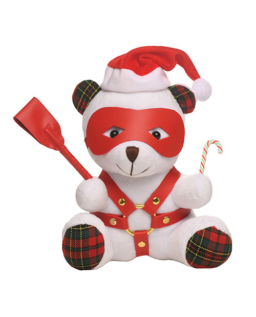 Master Series Holiday Bondage Teddy Bear Plush White