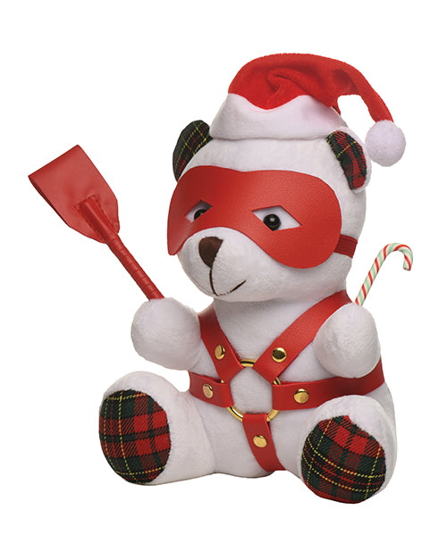 Master Series Holiday Bondage Teddy Bear Plush White