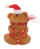 Load image into Gallery viewer, Master Series Holiday Bondage Teddy Bear Keychain Brown
