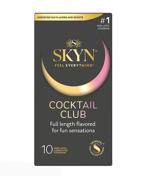 SKYN Cocktail Club 10 Pack Latex Free Flavored Condoms SKYNFEEL Pina Colada