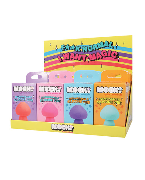 Mochi Mushroom Vibe 12 Pack Display Rechargeable Waterproof Silicone Vibrator