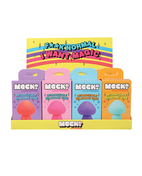 Mochi Mushroom Vibe 12 Pack Display Rechargeable Waterproof Silicone Vibrator