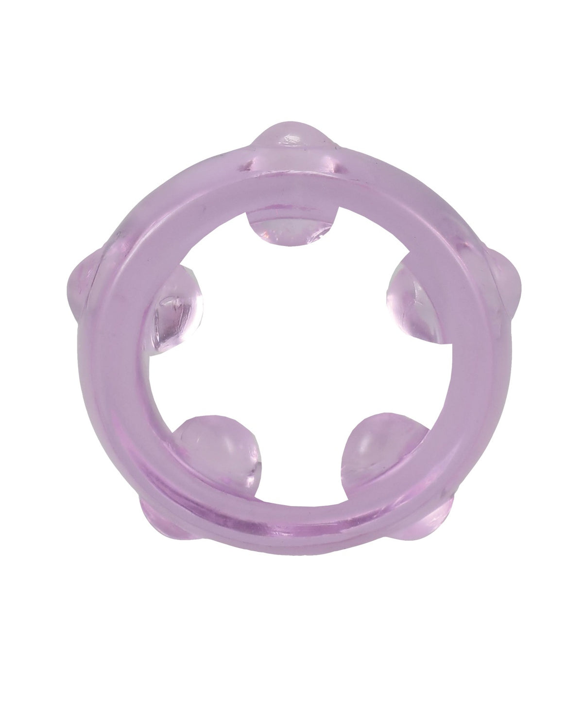 Set de 3 anillos para el pene Crystal Jellies morados con textura para mejorar la resistencia y la firmeza