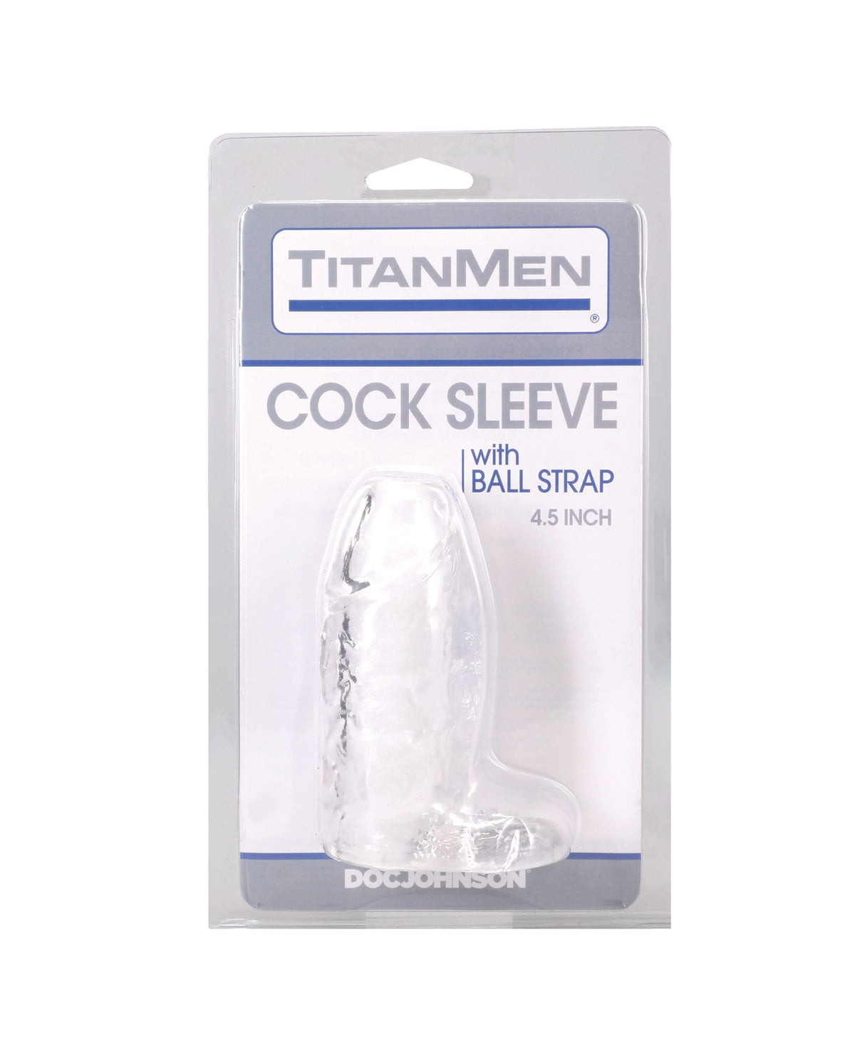 TitanMen Clear Cock Sleeve With Ball Strap For Enhanced Girth And Sensation