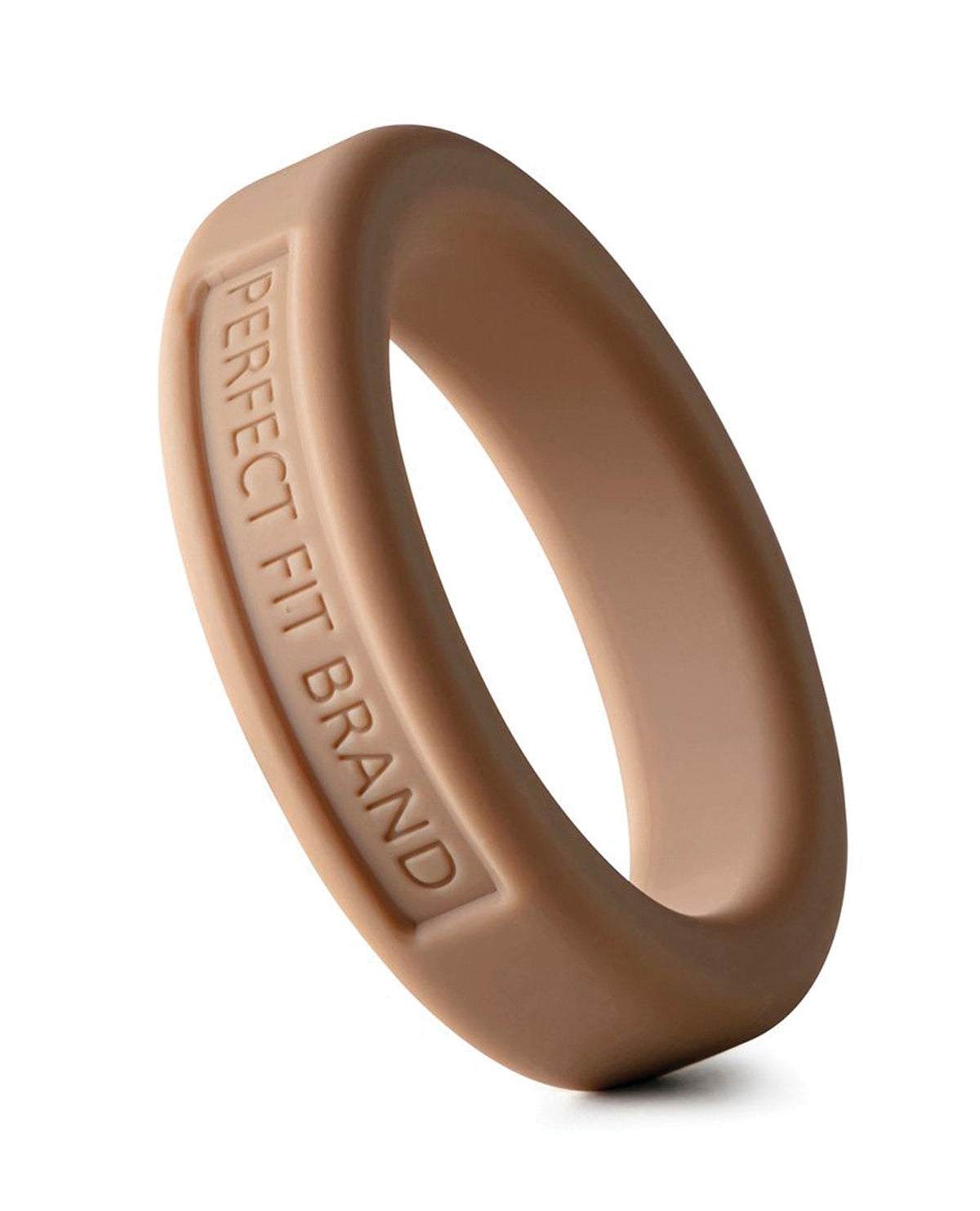 Anneau pénien en silicone Perfect Fit, 44Mm, taille moyenne, extensible, blanc