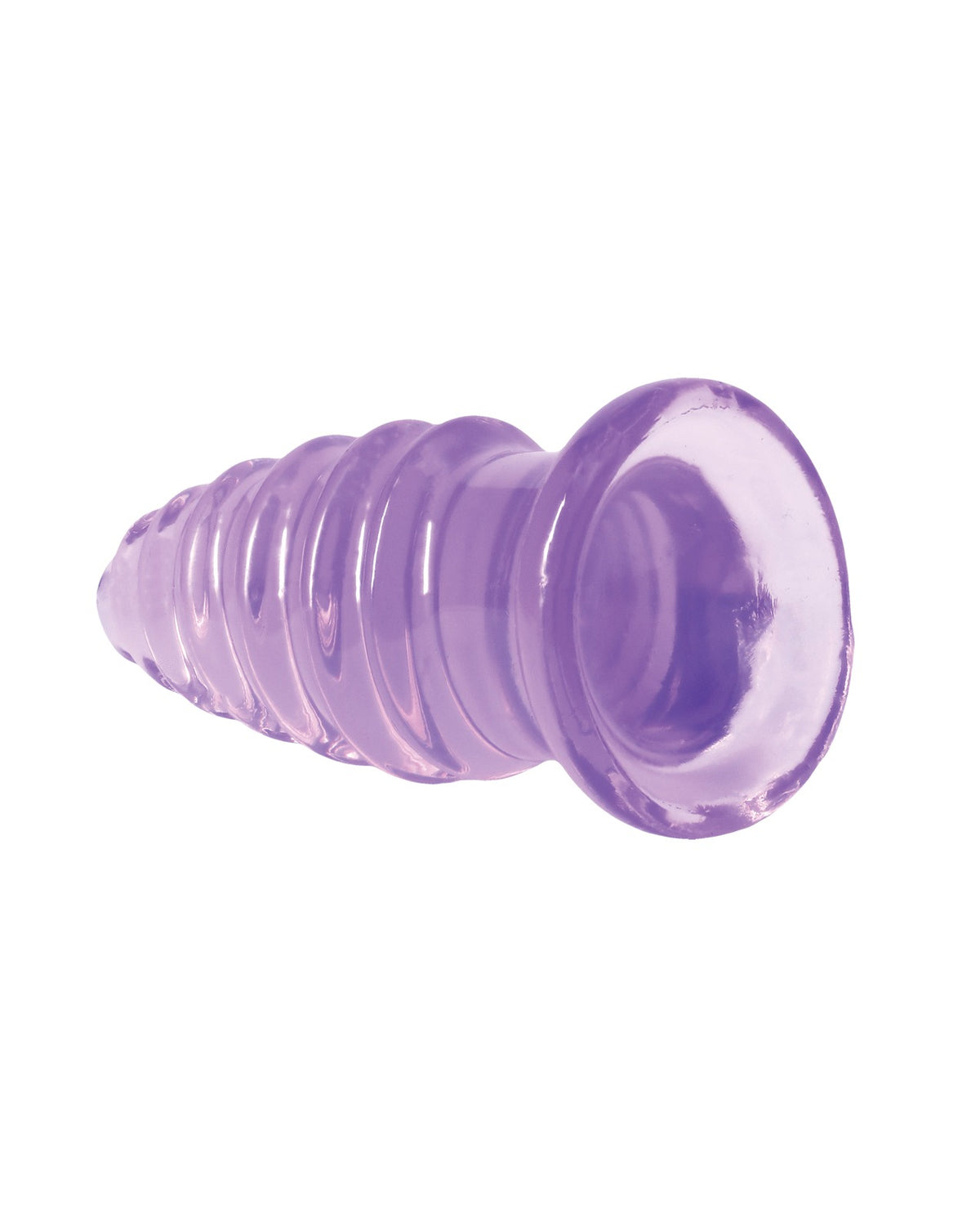 Doc Johnson 5 Inch Crystal Jellies Flex Anal Twist Purple