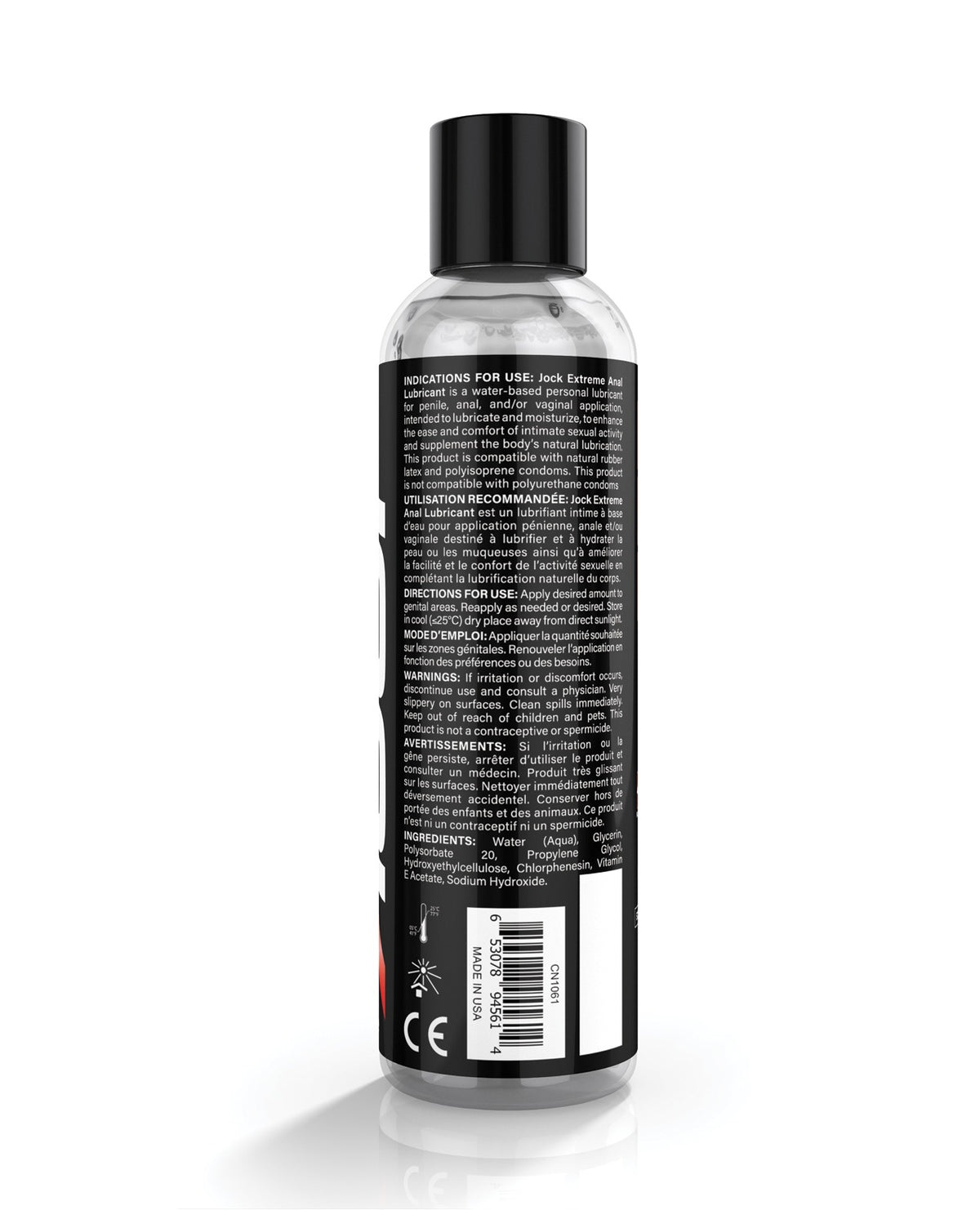 Curve Toys Jock Extreme Anal Lubricant Extra Thick Water Based 8 Oz