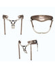 Cargue la imagen en el visor de la galería, Arnés de polipiel Desirous Strap On Me, talla única, bronce metálico
