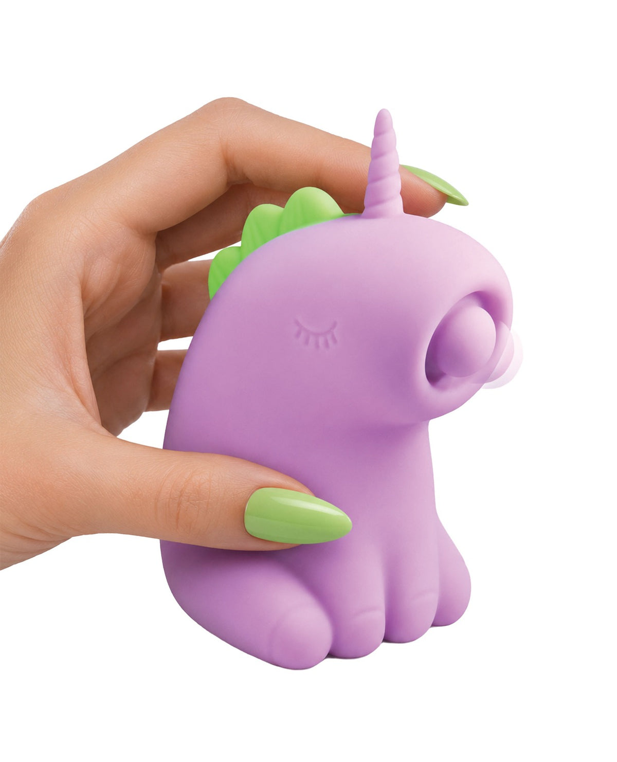Estimulador de clítoris de unicornio de silicona Creatures Cuties Tappyhorn, rosa