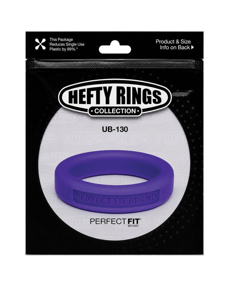 Load image into Gallery viewer, Perfect Fit Silicone Penis Ring 1.75 Inch Purple Medium Stretch
