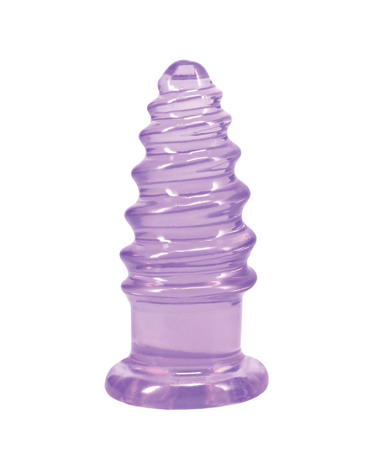 Doc Johnson 5 Inch Crystal Jellies Flex Anal Twist Purple