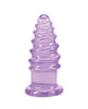 Load image into Gallery viewer, Doc Johnson 5 Inch Crystal Jellies Flex Anal Twist Purple
