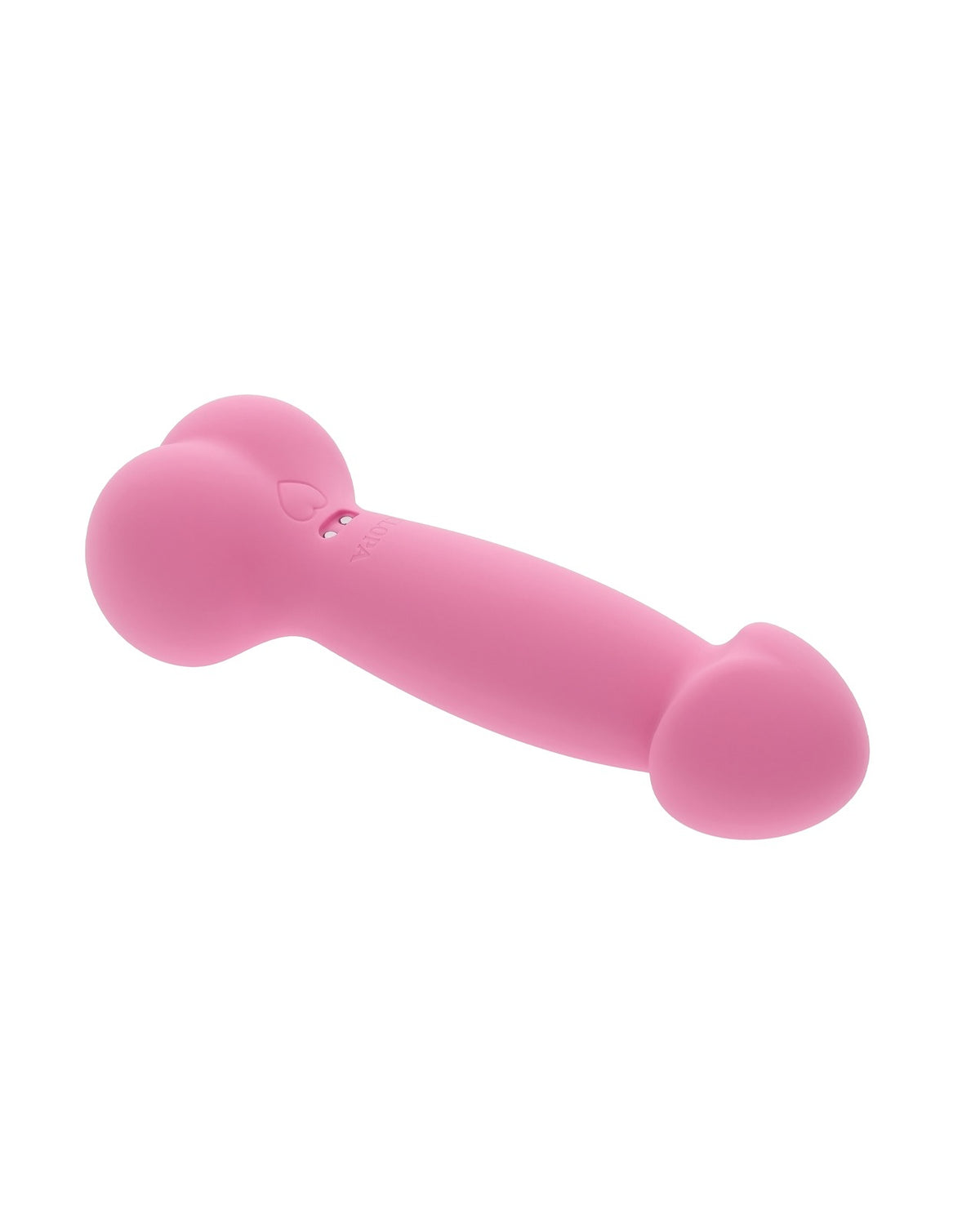 Vibrador rosa Selopa A Bit Nutty, flexible, con cabeza en forma de corona, bolas y base fálica