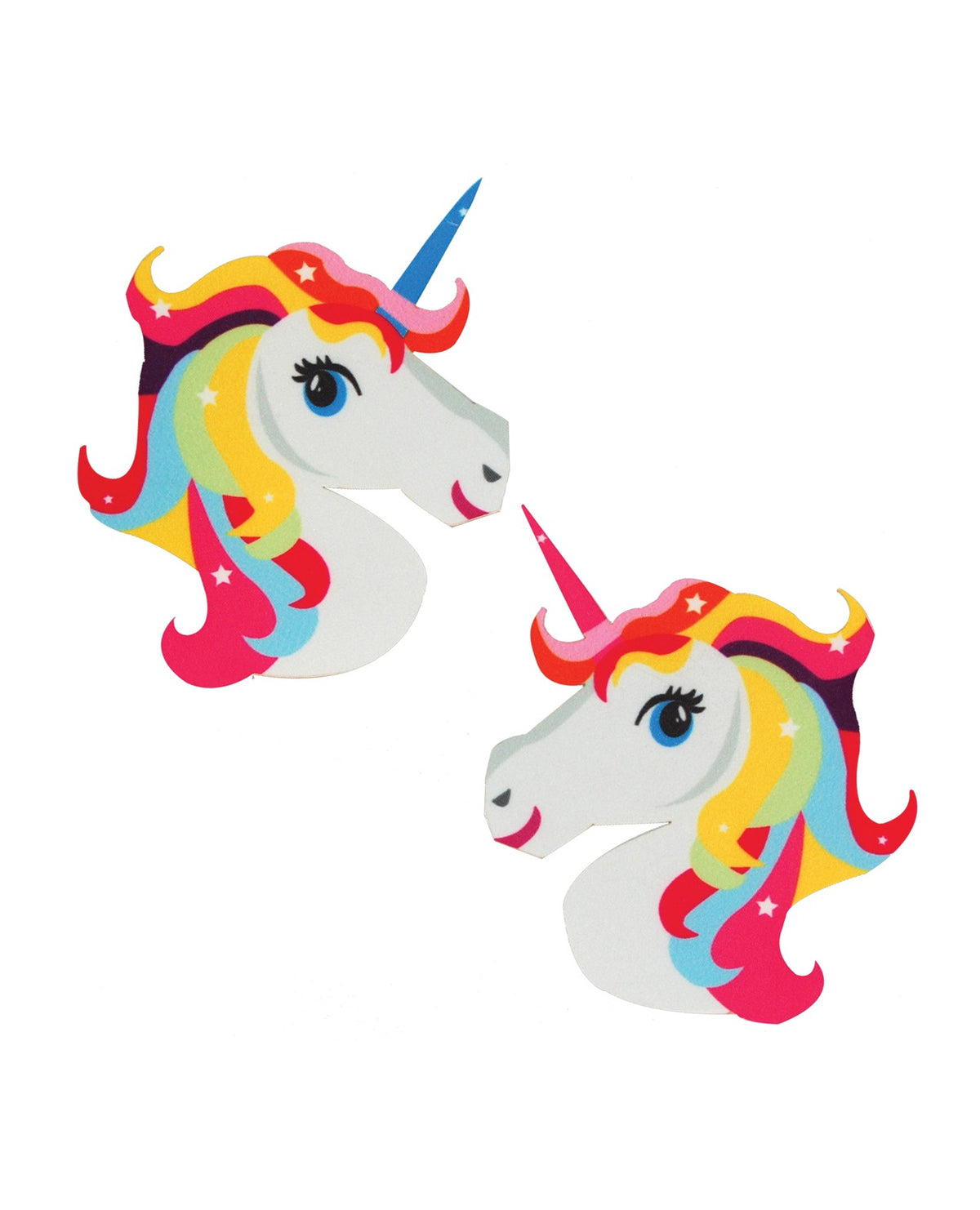 Multicolor Unicorn Pasties Pack Of Two For Rave Festivals And Parties