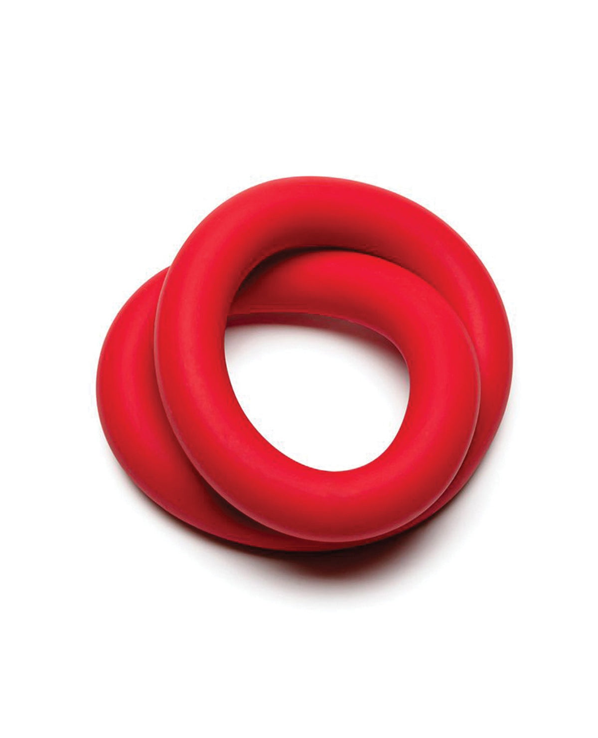 Anneau ajustable Perfect Fit de 9 pouces, flexible, en silicone, à enrouler, rouge