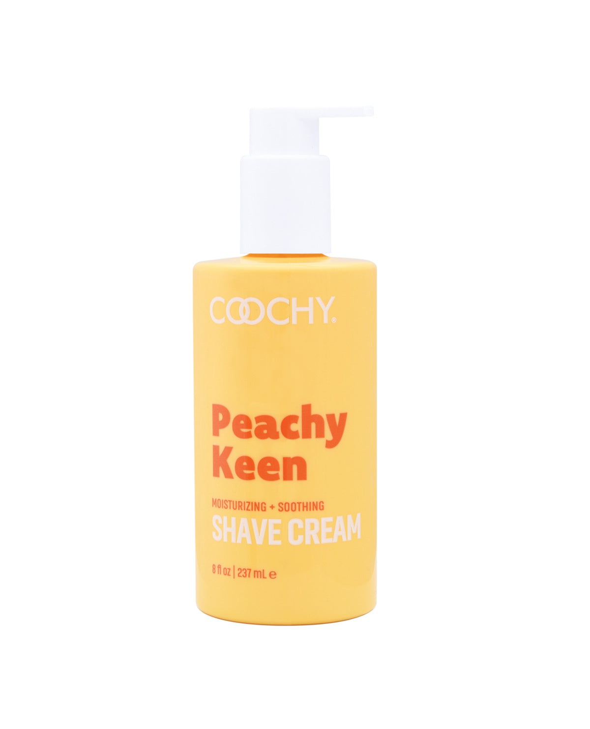 COOCHY Peachy Keen, krem do golenia 8 Oz, nawilżająca piana do skóry wrażliwej