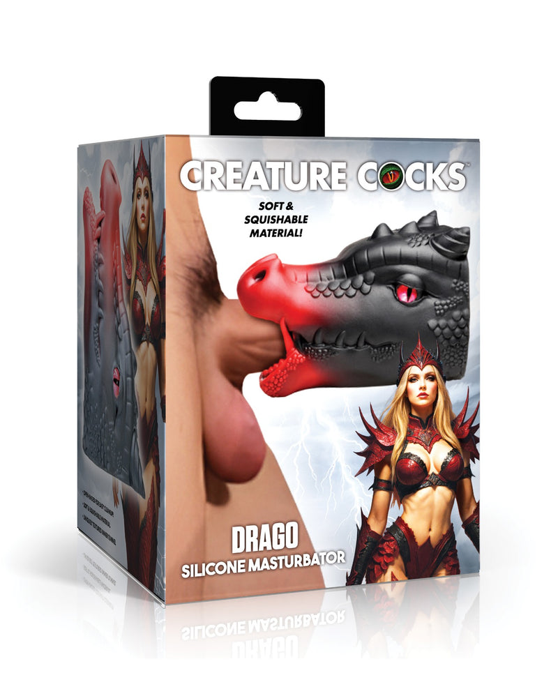 画像をギャラリービューアーに読み込む、Creature Cocks Drago プレミアム超ソフトシリコン・マスターベーター
