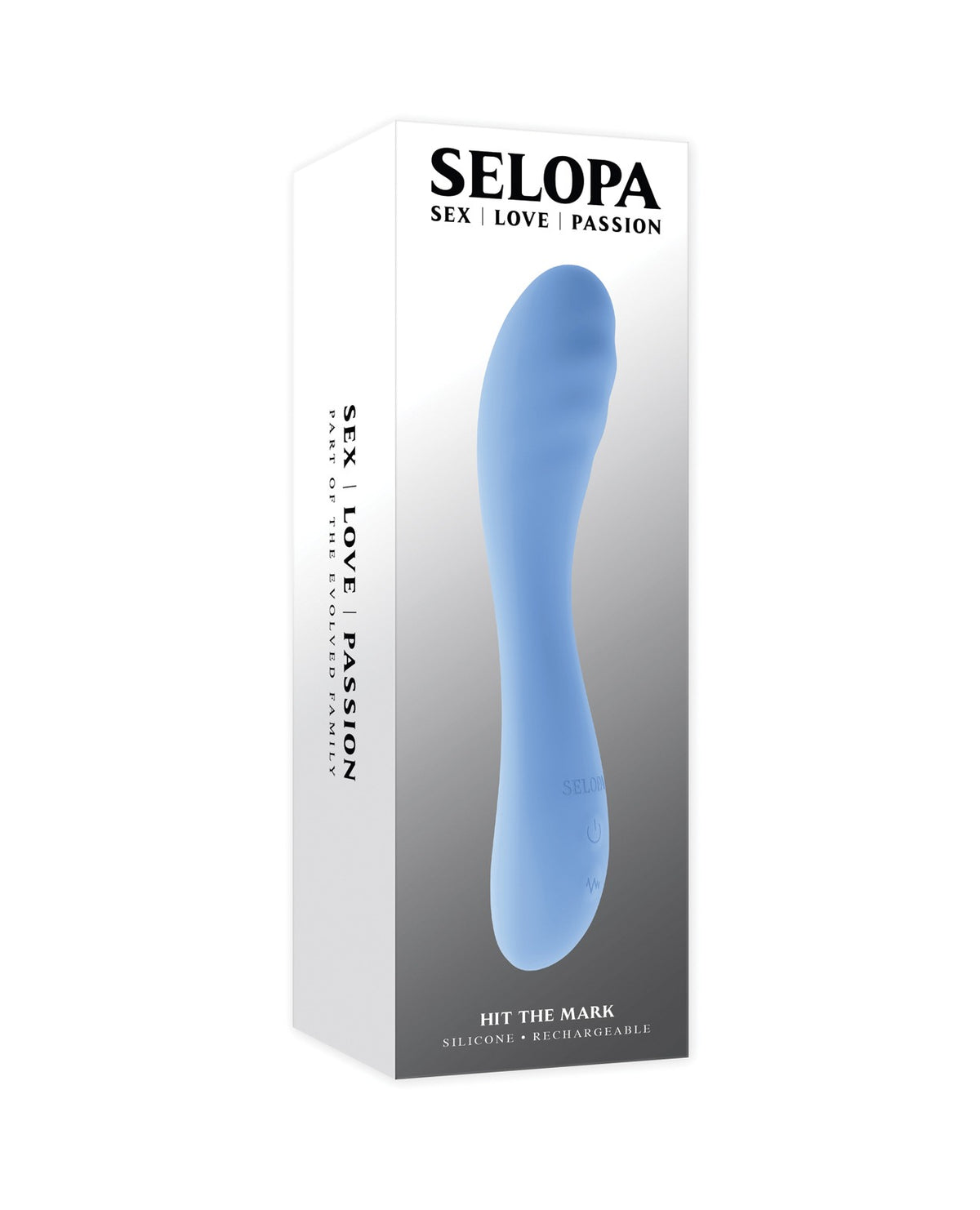 Selopa Hit The Mark Blue Curved Vibrator With Powerful Vibrations