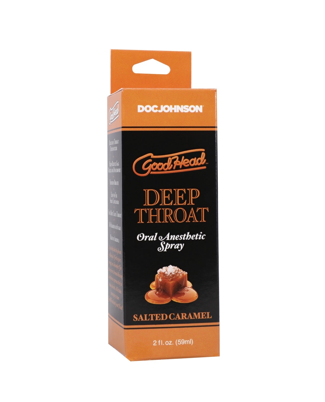 Spray desensibilizant pentru sex oral GoodHead, aromă de caramel sărat, 2 Oz