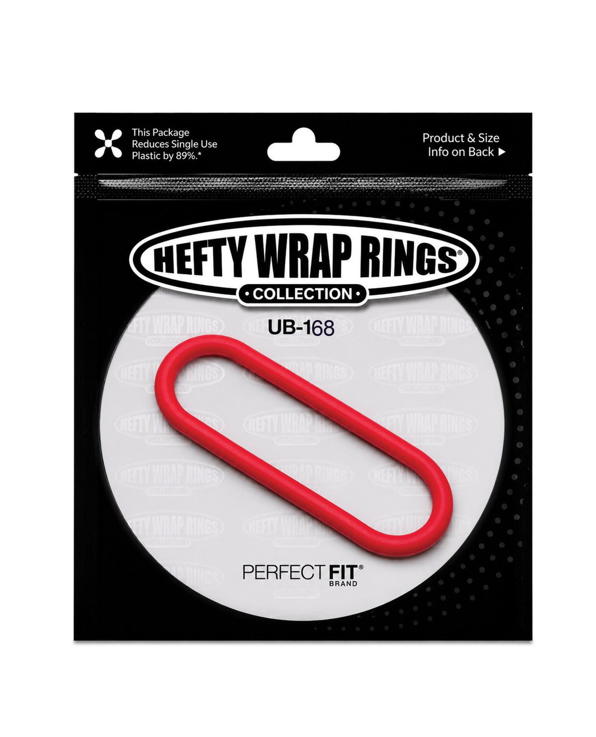 Perfect Fit Hefty Wrap Ring 12 Inch Adjustable Premium Silicone Red