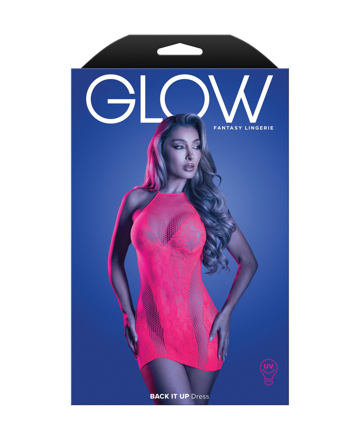 One Size Neon Pink Floral Knit Fishnet Halter Dress For Women Stretch