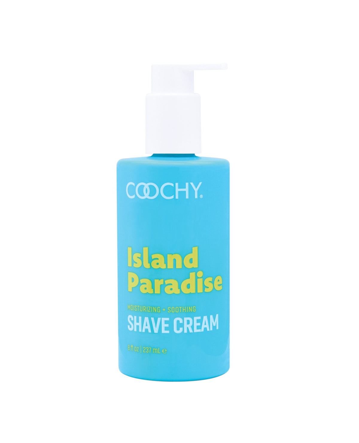 Krem do golenia COOCHY Island Paradise 8 Oz, tropikalny zapach, do okolic bikini i nóg