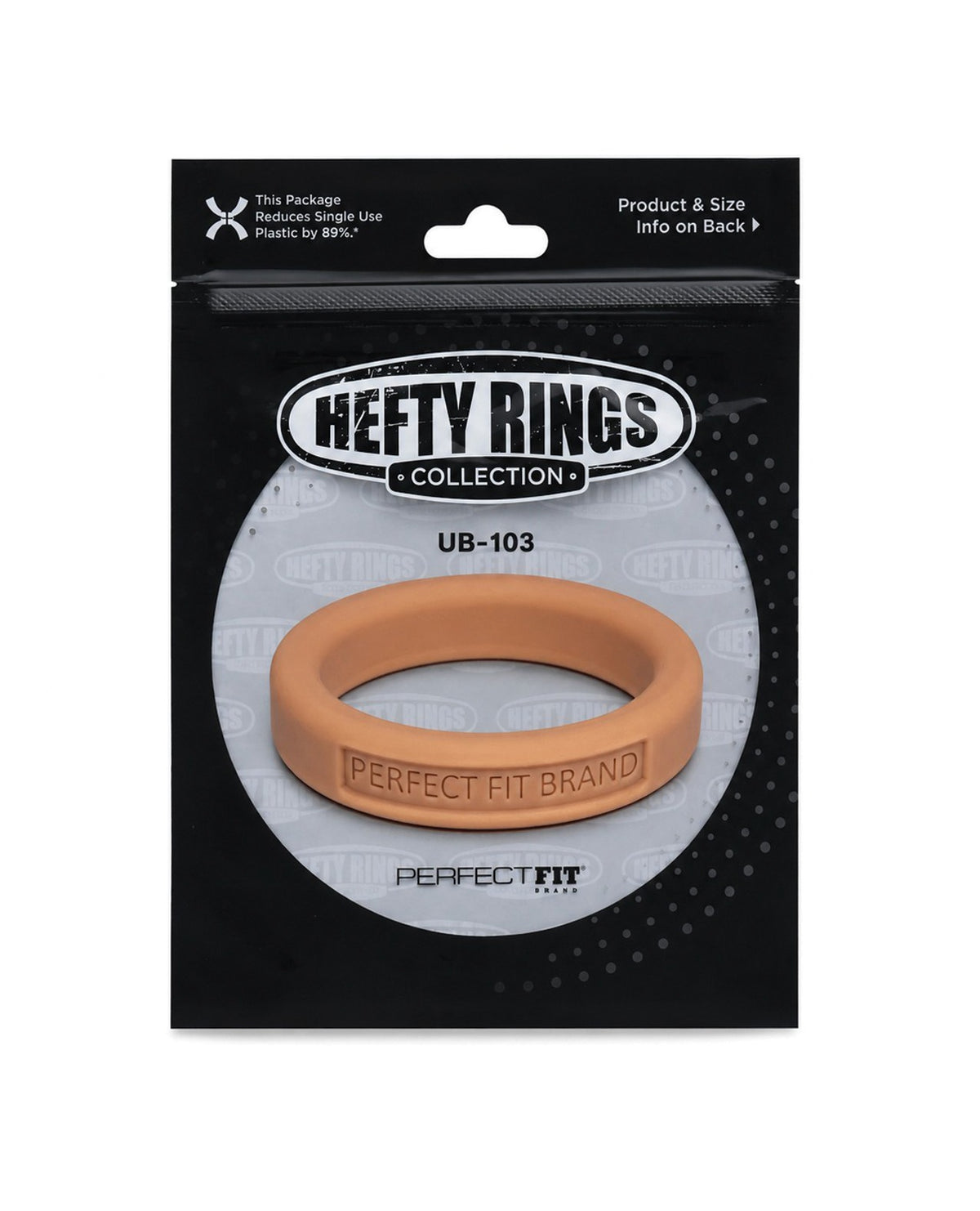 Perfect Fit Silicone Penis Ring 1.4 Inch Medium Stretch Light 36mm