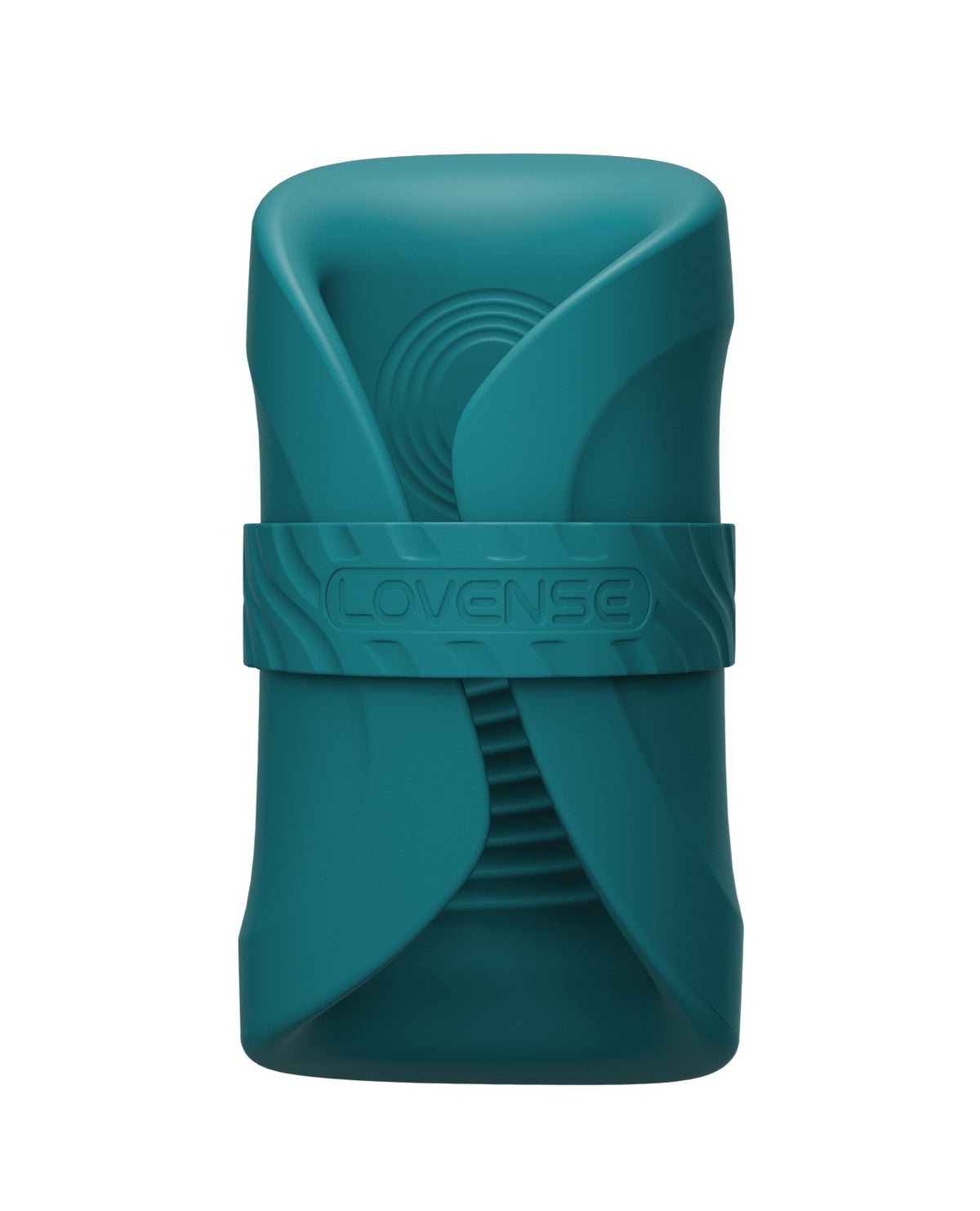 Masturbador manos libres Lovense Gush 2 con sensor de movimiento, verde azulado