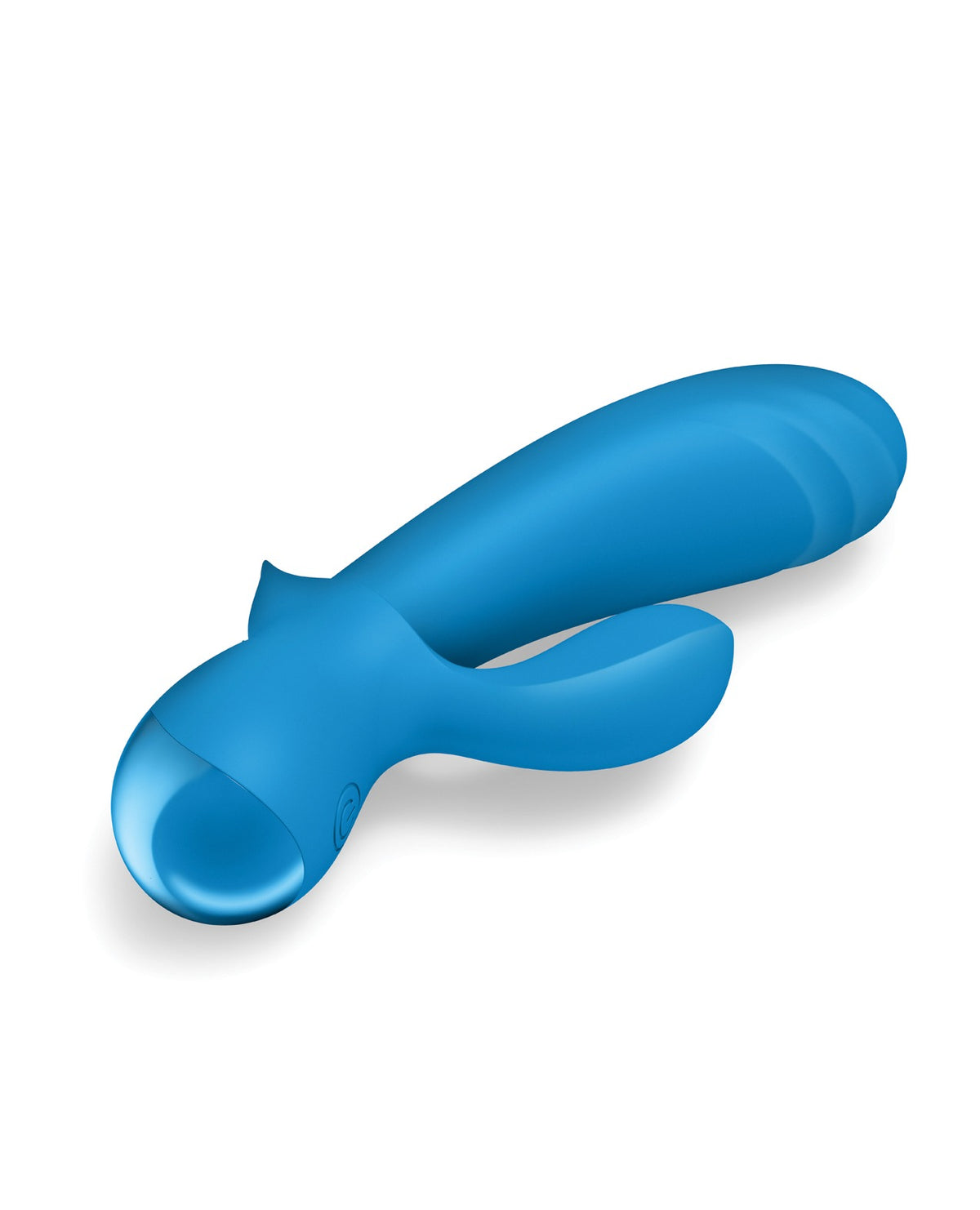 Bang Thick Silicone Rabbit Vibrator For Women 5.7 Inch Dual Stimulation Blue