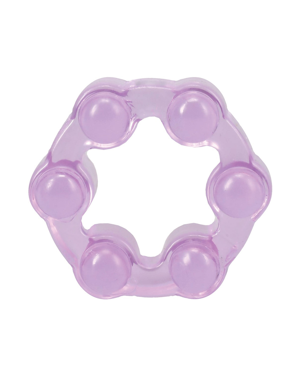 Set de 3 anillos para el pene Crystal Jellies morados con textura para mejorar la resistencia y la firmeza