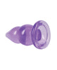 Cargue la imagen en el visor de la galería, Tapón anal doble Pop 6 de cristalitos Doc Johnson Crystal Jellies, morado
