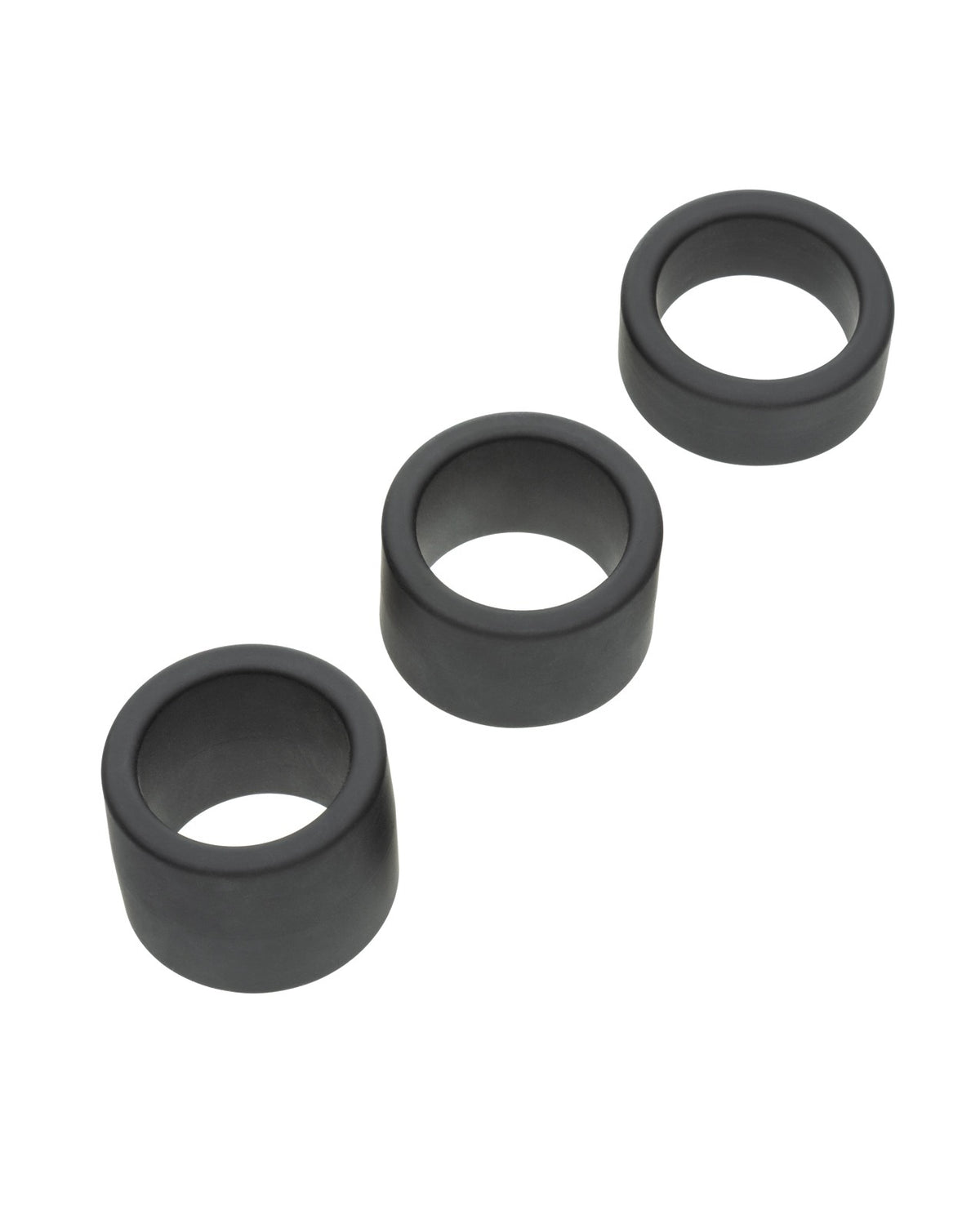 Set Alpha Premium de îmbunătățire a rezistenței, cu trei inele pentru penis din silicon lichid