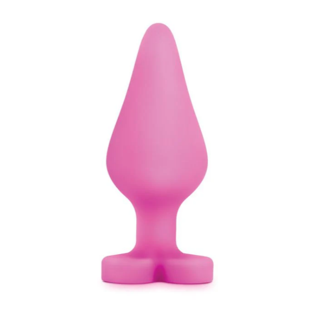 Blush Naughty Candy Heart Plug Be Mine Pink Silicone