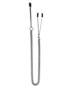 Nipple Teaser Adjustable Tweezer Clamps with Dazzling Chain Attachment