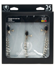 Load image into Gallery viewer, Spartacus Adjustable Y-Style Nipple and Clit Clamps with Removable Chain
