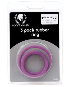 Spartacus Comfort Fit Rubber Ring Trio for Enhanced Pleasure