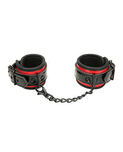 Load image into Gallery viewer, WhipSmart Passion Play Adjustable Buckle Restraint Cuffs Black Red
