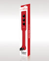 WhipSmart Heartbreaker Spanking Paddle Diseño en Rojo y Negro Audaz