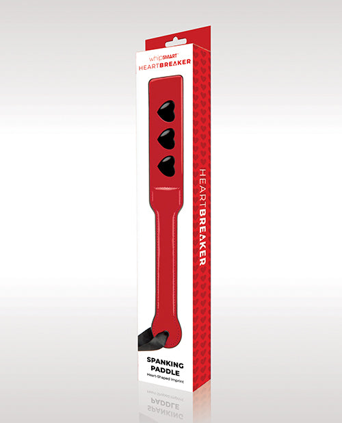 WhipSmart Heartbreaker Spanking Paddle Bold Red and Black Design